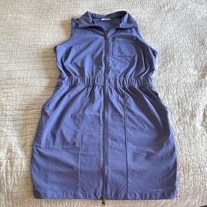Columbia Sleeveless Zip-Up Dress in Blue
